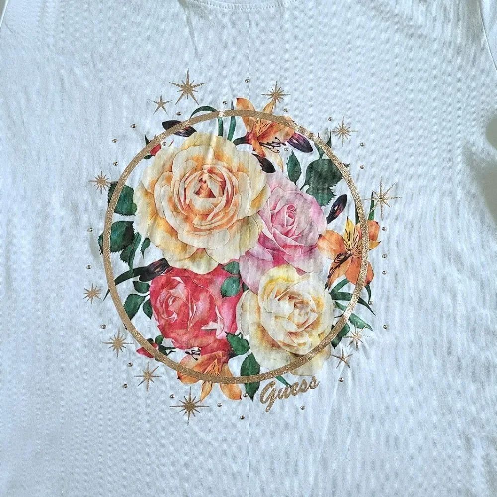 Guess❓Miller Floral💐 Graphic Tee👕 - NWT - Picture 3 of 15